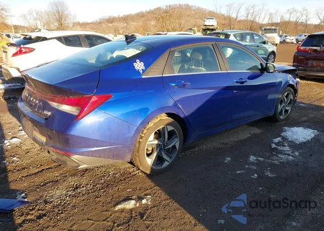 2023 Hyundai Elantra Hybrid Limited z USA, uszkodzony, nr VIN KMHLN4AJ2PU040947